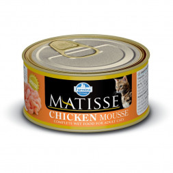 Farmina Matisse Chicken Mousse влажный корм для взрослых кошек мусс с курицей - 85 г (12 шт в уп)