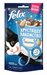 Лакомство Felix для взрослых кошек с молоком - 60 г