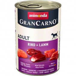 Animonda Gran Carno Original Adult влажный корм для взрослых собак с говядиной и ягненком - 400 г (6 шт в уп)