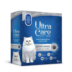 Ultra Care Active Carbon комкующийся наполнитель для кошачьего туалета с активированным углем, в двойном картоне - 7 кг