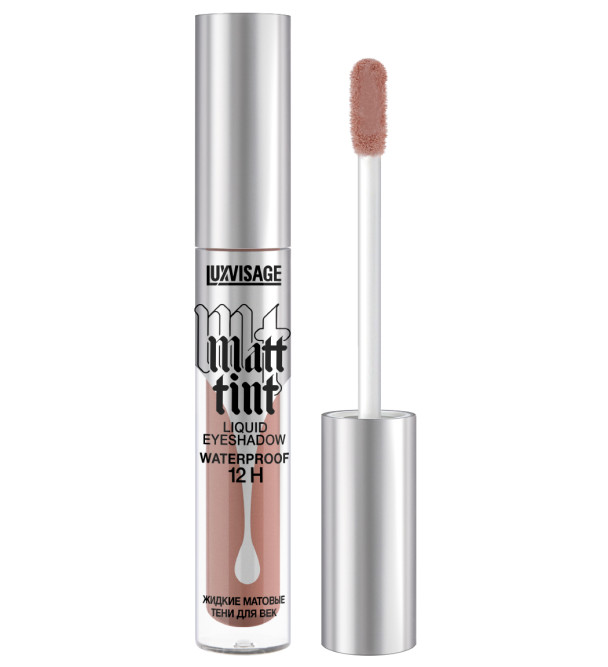 LUXVISAGE жидкие матовые тени для век Matt Tint Waterproof 12H, тон 107 Rose Beige