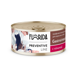 Florida Preventive Line Gastrointestinal консервы для собак при расстройствах пищеварения, с кониной - 100 г x 24 шт