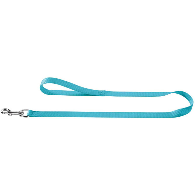Поводок Hunter Smart "Ecco" / Хантер Смарт "Экко" бирюзовый для собак средних пород, длина 110 см, ширина 15 мм