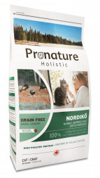 Pronature Holistic Нордико сухой беззерновой корм для кошек всех возрастов с домашней птицей - 2 кг