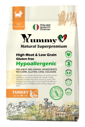 Yummy Linea сухой корм для взрослых собак малых и миниатюрных пород с индейкой - 2,5 кг