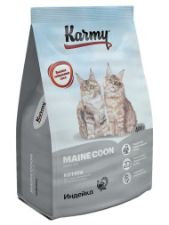 Karmy Maine Coon Kitten сухой корм для котят породы мейн кун с индейкой - 400 г