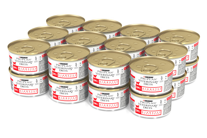 Purina Pro Plan Veterinary diets DM St/Ox Diabetes Management влажный корм для взрослых кошек при диабете - 195 г х 24 шт