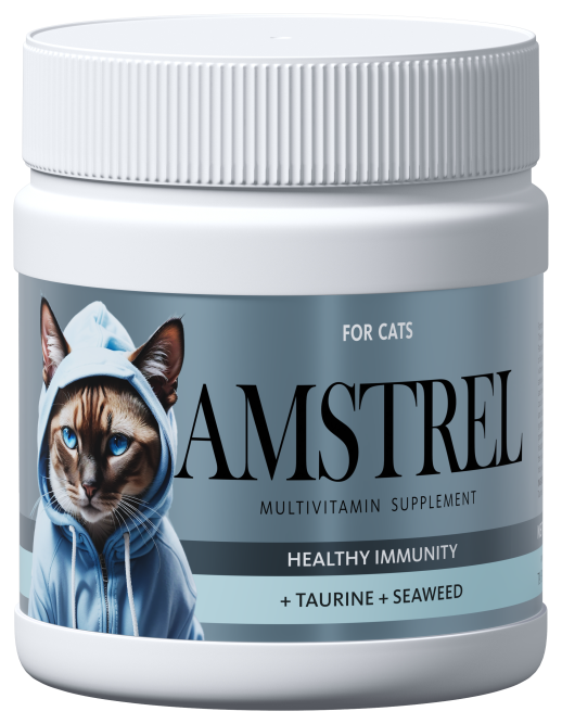 Amstrel мультивитаминное лакомство для кошек "Здоровый иммунитет" с таурином и морскими водорослями - 600 таблеток