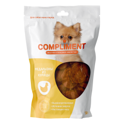 Compliment лакомство для собак мини-пород Медальоны из курицы - 50 г
