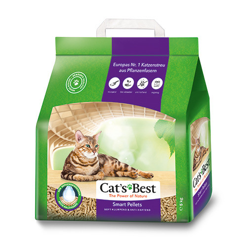 Cats Best Smart Pellets наполнитель древесный комкующийся для кошачьих туалетов - 10 л (5 кг)