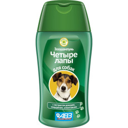 АВЗ Четыре лапы шампунь для ежедневного мытья лап у собак - 180 мл