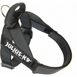 Julius-K9 шлейка для собак Color &amp; Gray 0, 57-74 см / 14-25 кг, черная