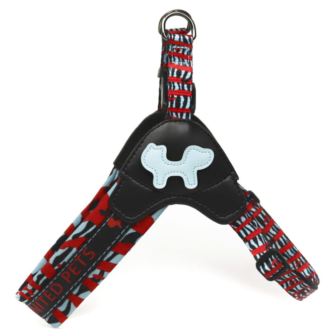United Pets Complete me шлейка для собак, L 51 x 44-58 см, красная зебра
