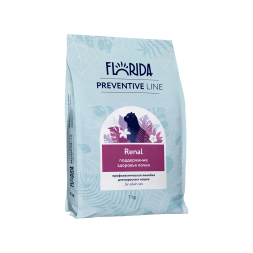 Florida Preventive Line Renal сухой корм для взрослых кошек для поддержания здоровья почек - 7 кг