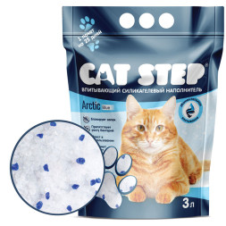 Cat Step Arctic Blue наполнитель силикагелевый впитывающий - 3 л (1,5 кг)