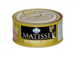 Farmina Matisse Rabbit Mousse влажный корм для взрослых кошек мусс с кроликом - 85 г (12 шт в уп)